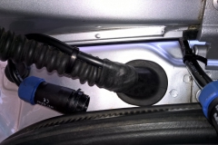 Kabeldurchführung bei einem VW California