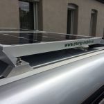 Solar system on VW T5 / T6 side view