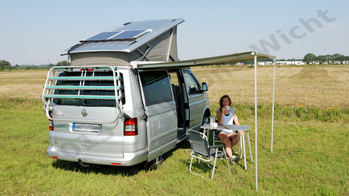 VW T5 California with Basis solar system for campers